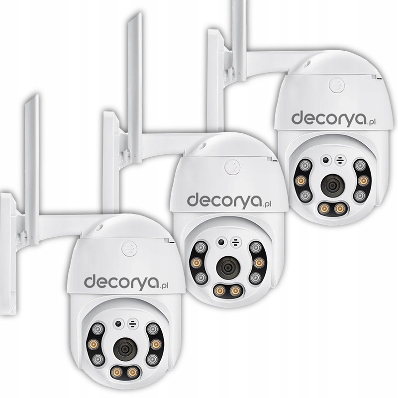 3X Wifi Ip Otočná Venkovní Monitorovací Kamera Full Hd Zoom Detekce IP66