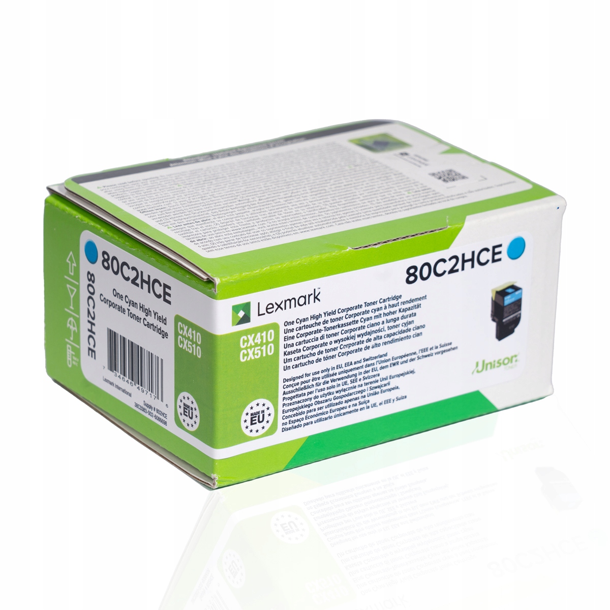 Toner Lexmark 80C2HCE modrý (cyan)