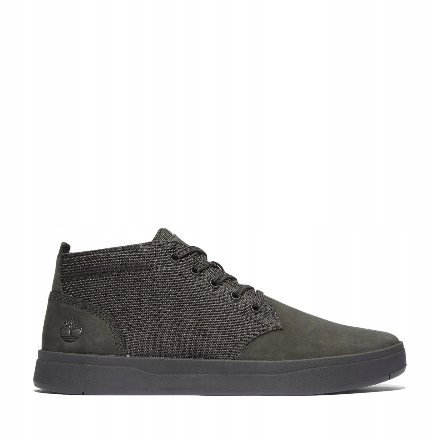 Pánské boty Timberland tenisky Kožené Davis Square Mid černé