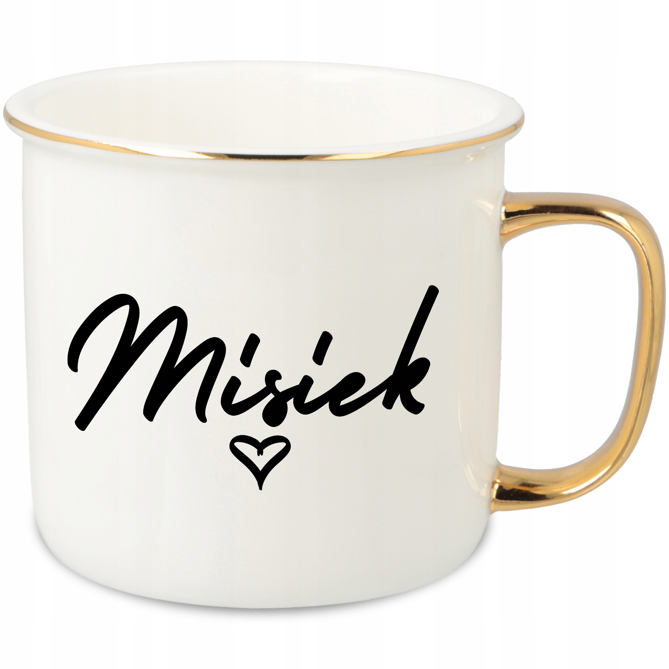 Hrnek Ucho Forma Zlatý Porcelánový Retro Dárek Pro Kluka Medvídek Vzory