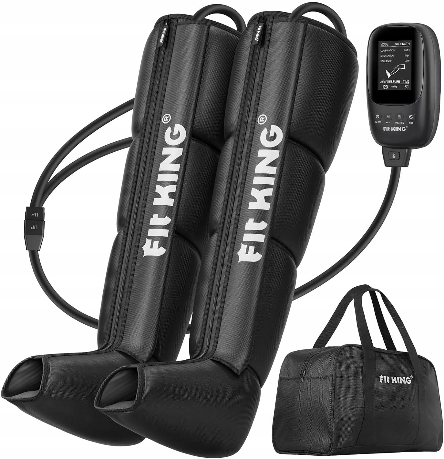 Fit King – Masażer kompresyjny nóg, regeneracja mięśni, poprawa krążenia