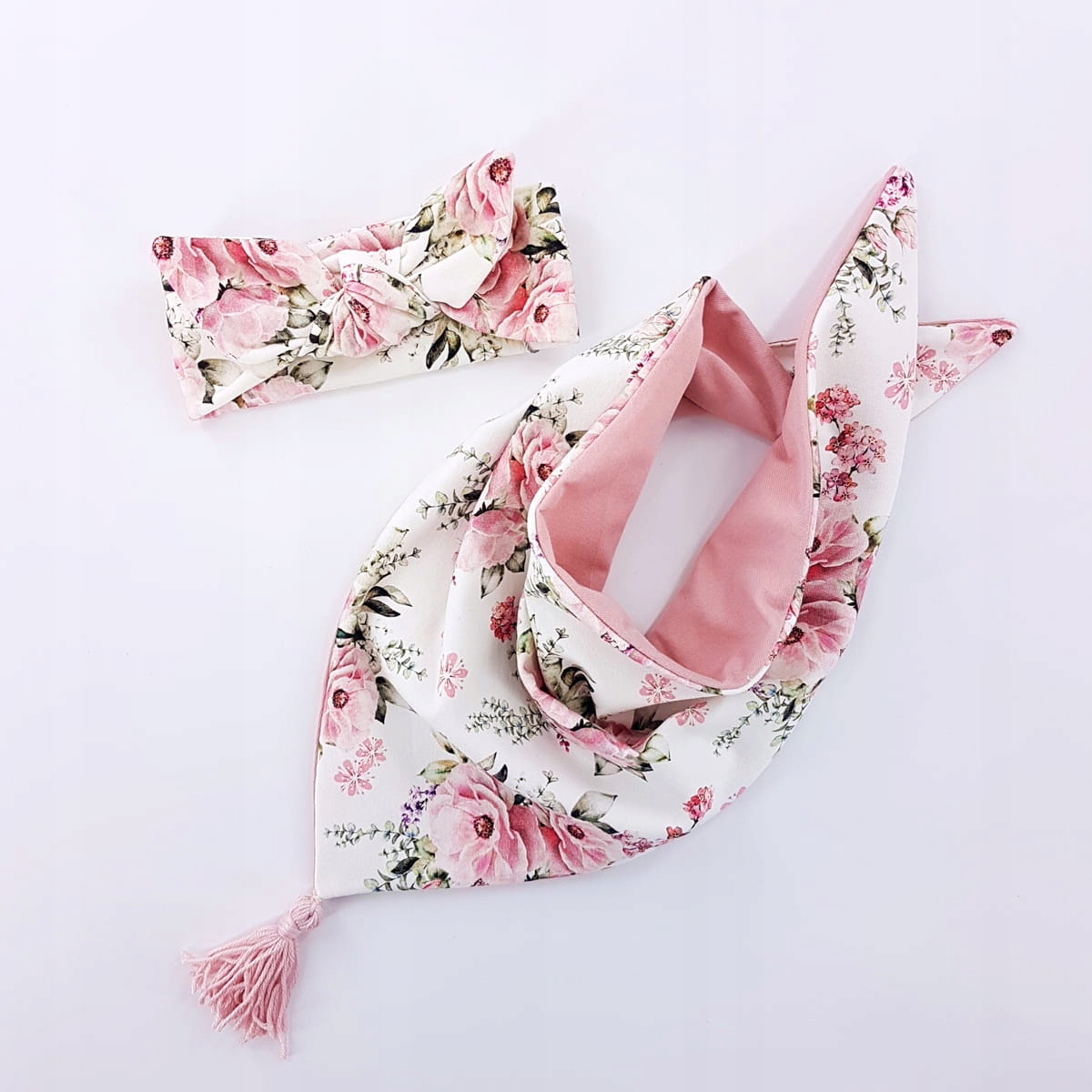 

Komplet opaska chusta handmade eko girl 50-52