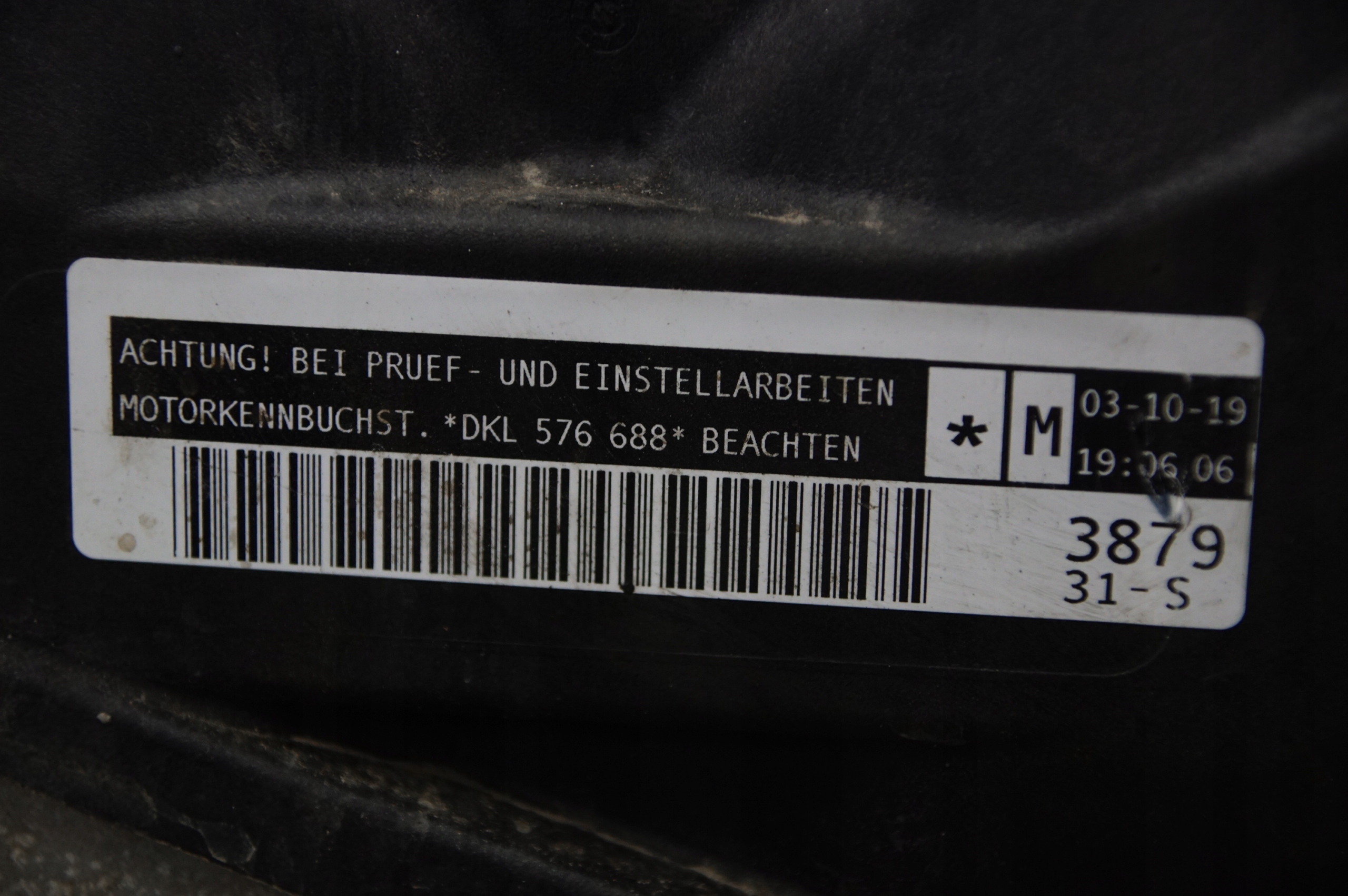 engine pillar DKL 1.0 95 KM SKODA FABIA III