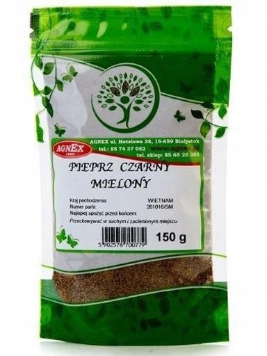 Levně 5 x Koření pepř černý mletý na marinování a omáčky v prášku 150 g