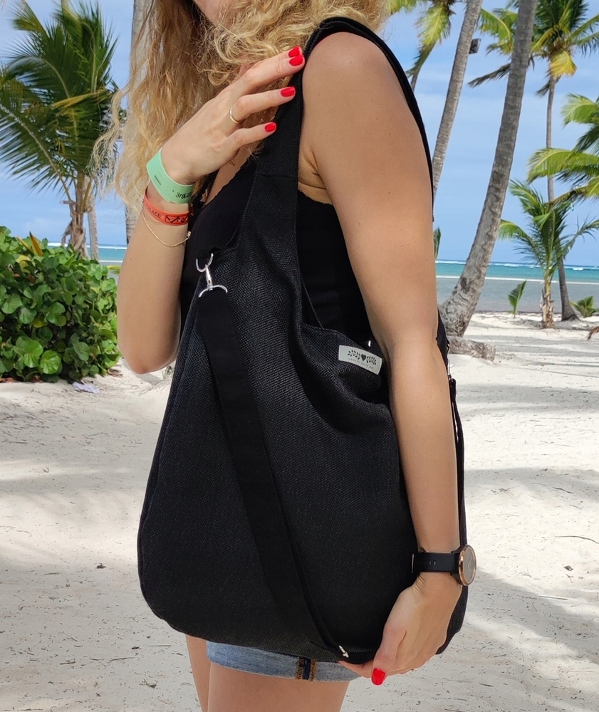 Velká pletená kabelka XXL, přes rameno, na pláž, na léto, A4