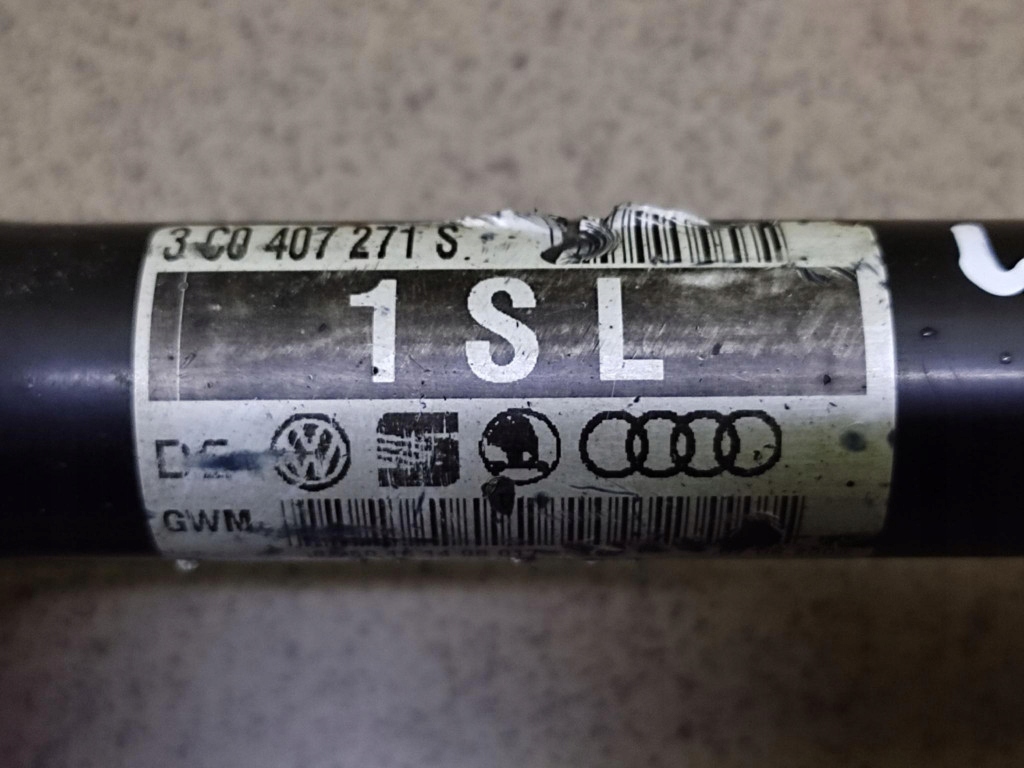 VW PASSAT B6 2.0 TDI semi-axis left front 3C0407271S