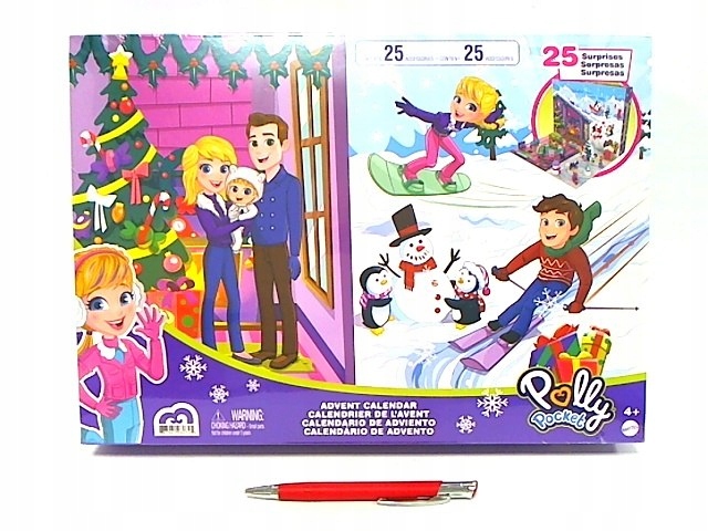 Адвент-календарь Polly Pocket Пряничный домик JFV13 2025, кукла и аксессуары, от 4 лет — фото 6