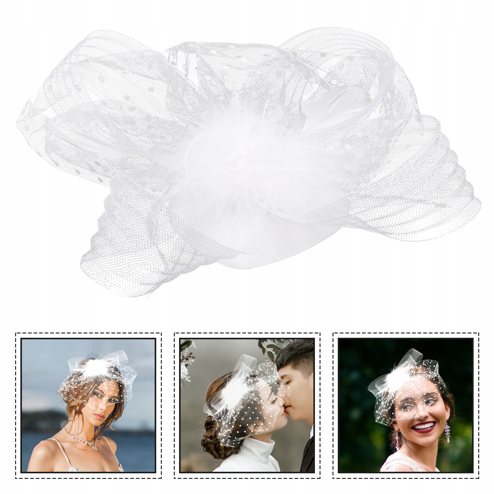 AKCESORIA ŚLUBNE CZAPEK Z DASZKIEM MISS LLWL Rodzaj inny