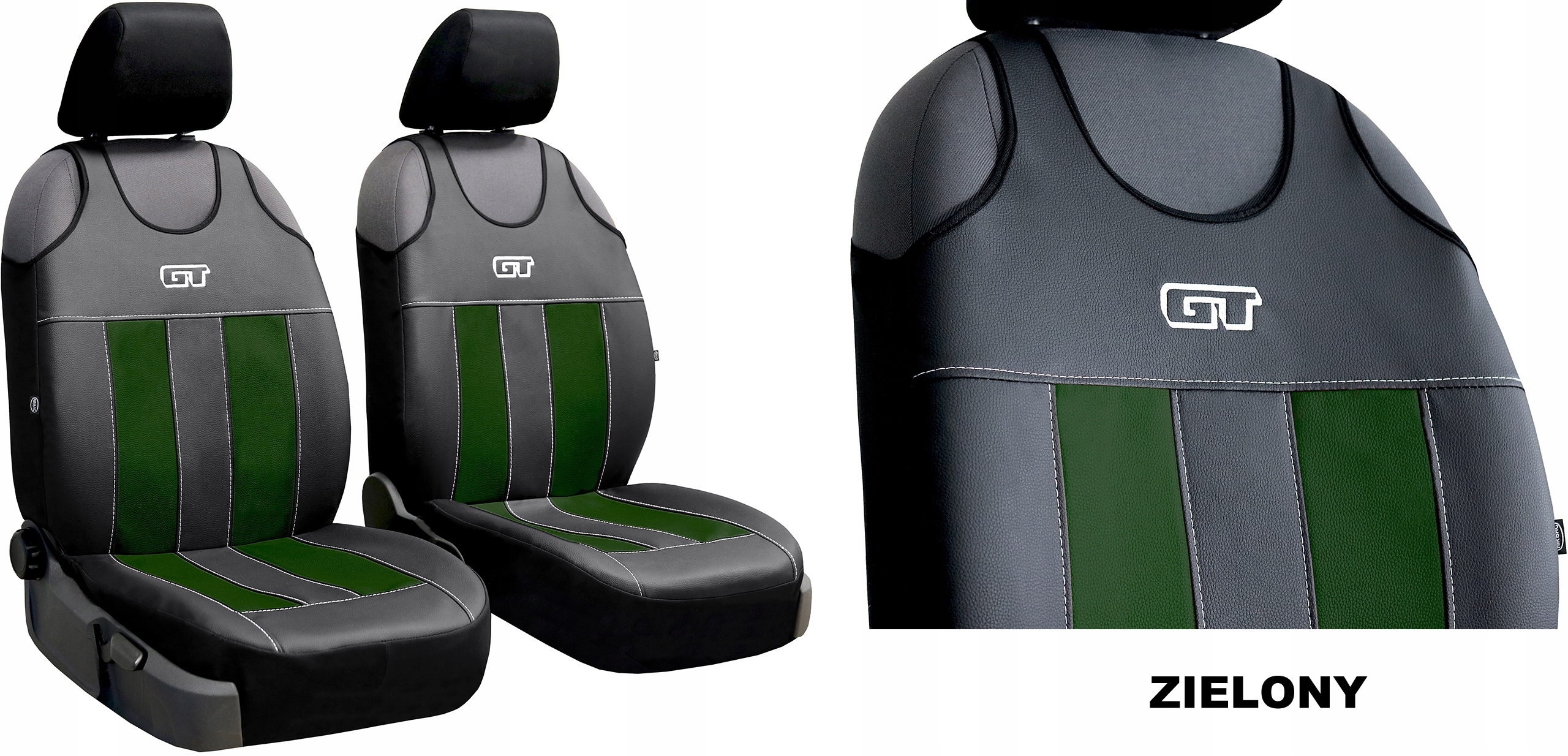 SKÓRZANE KOSZULKI POKROWCE SAMOCHODOWE NA FOTELE Kolor beżowy bordowy czarny czerwony niebieski szary zielony