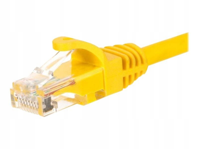 Netrack BZPAT1UY Netrack patchcord RJ45, osłonka zalewana, kat. 5e Utp, 1m