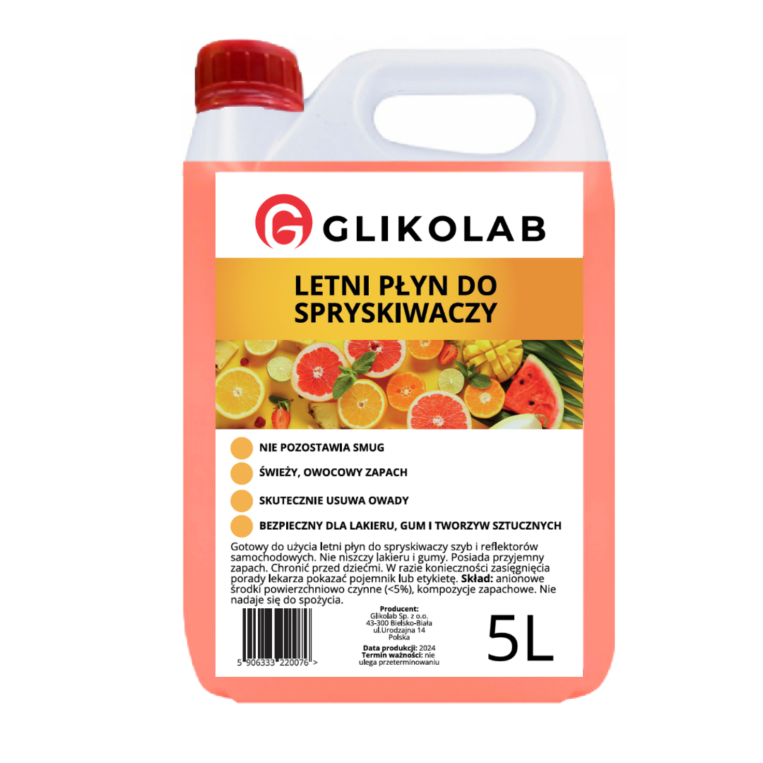 Płyn do spryskiwaczy Glikolab letni 5 litrów