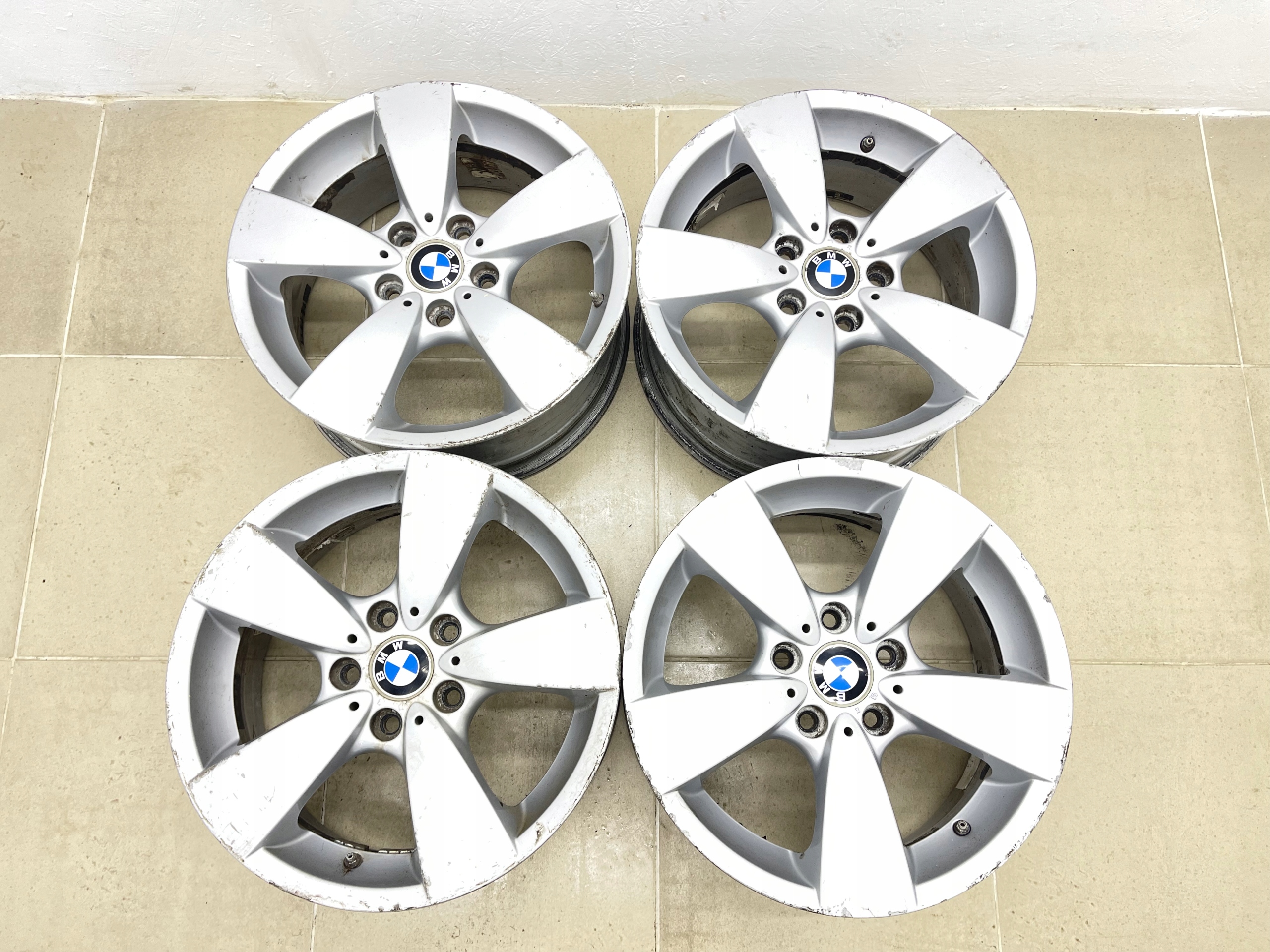 4×disk hliníkový 17 CALI BMW OE 5 E60 E61 7.5" x 17" 5x120 ET 43