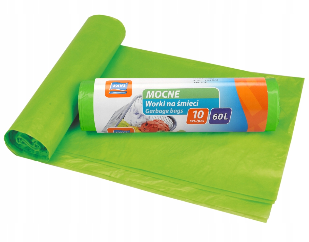 

Ravi Worki Na Śmieci Mocne 60L/10SZT