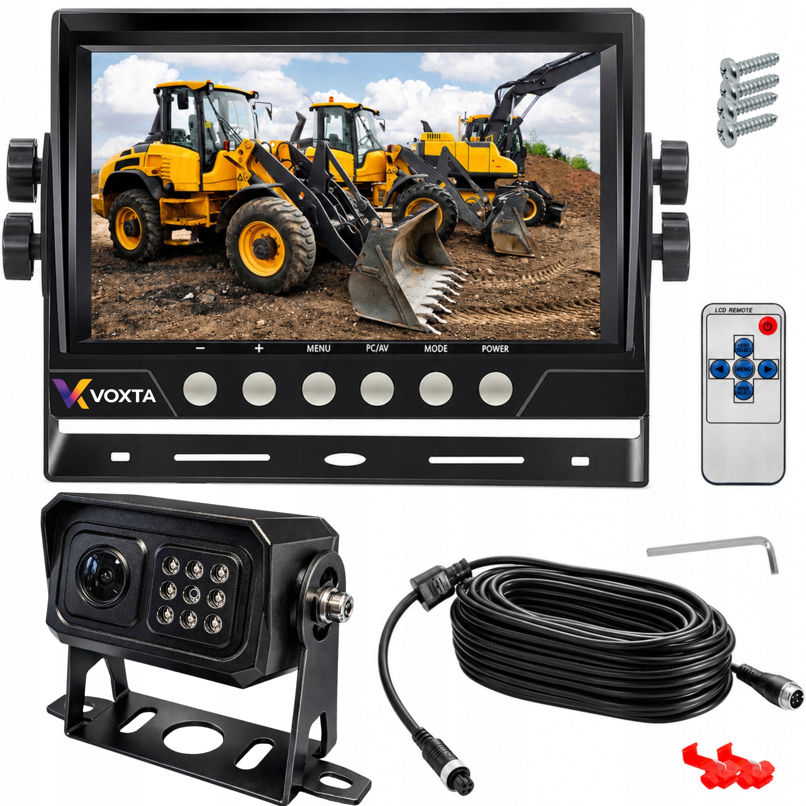Couvací Sada Monitor Kamera Sony Full Hd Pro Kamion Bus Traktor Kombajn 15 M