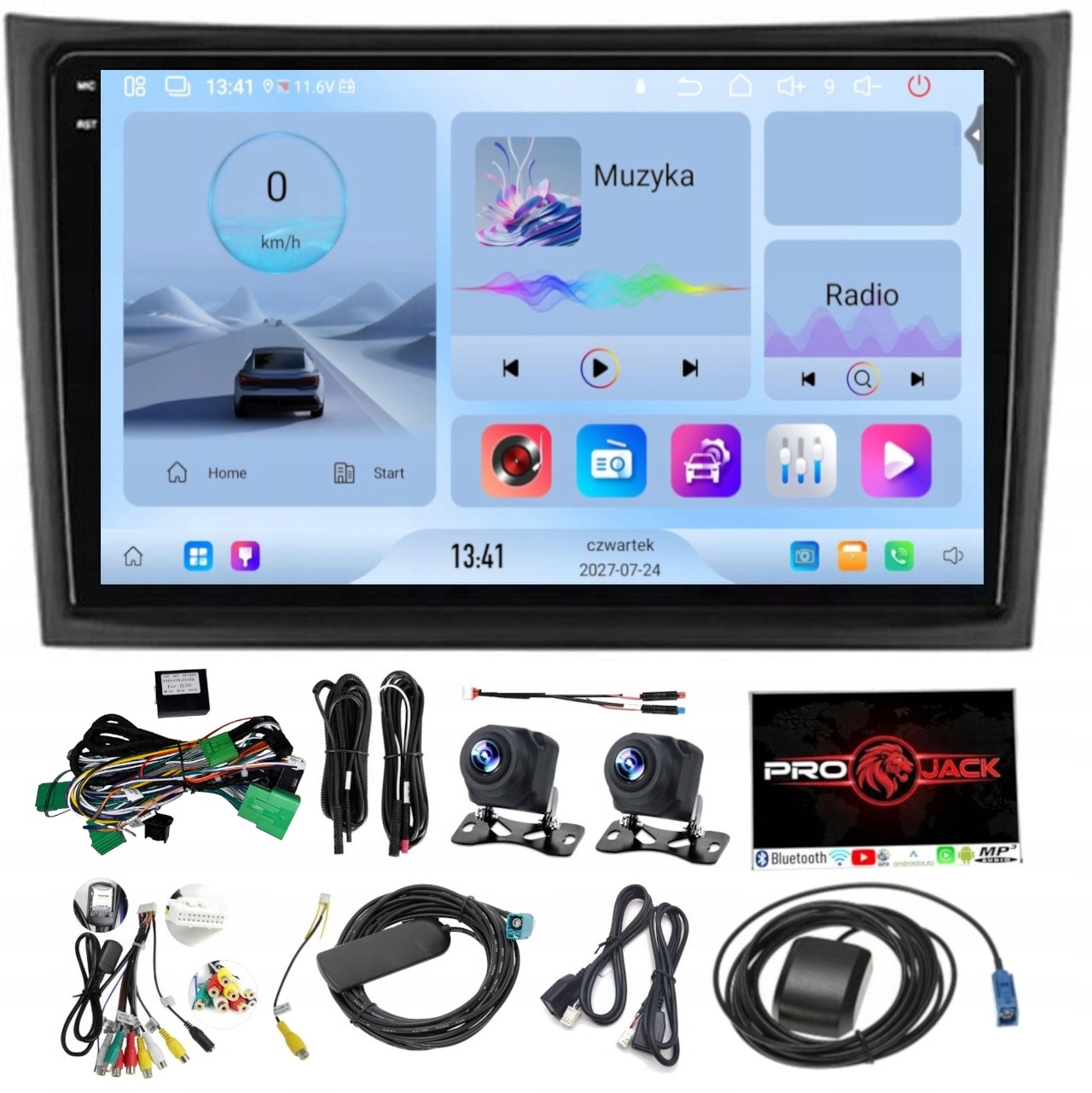 Rádio Navigace Android Carplay Bt Volvo XC90 2003-2013 4GB 64GB Sim