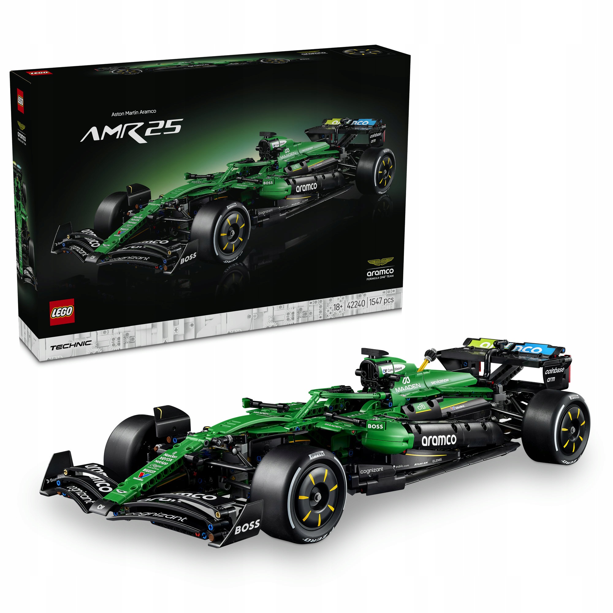 Lego Technic Formule F1 Aston Martin Aramco AMR25 42240