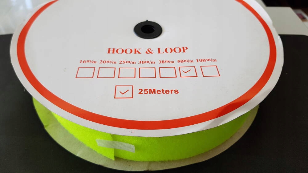 Rzep 005 seledynowy 25mm haczyk krążek 25mb