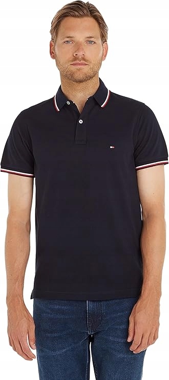 Tommy Hilfiger Pánská Polokošile Tmavě Modrá, Krátký Rukáv, Velikost XL Jpa