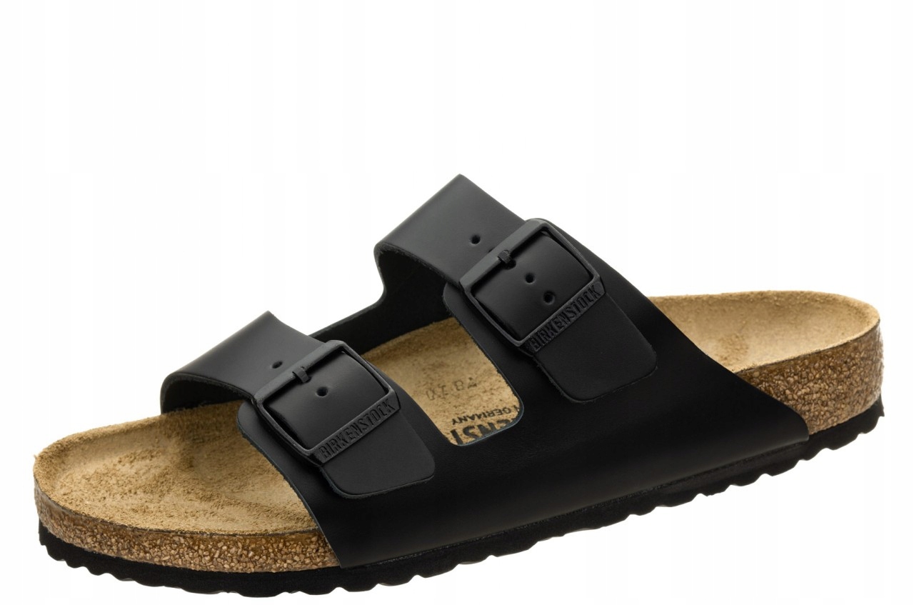 

Birkenstock Arizona skórzane czarne klapki 45