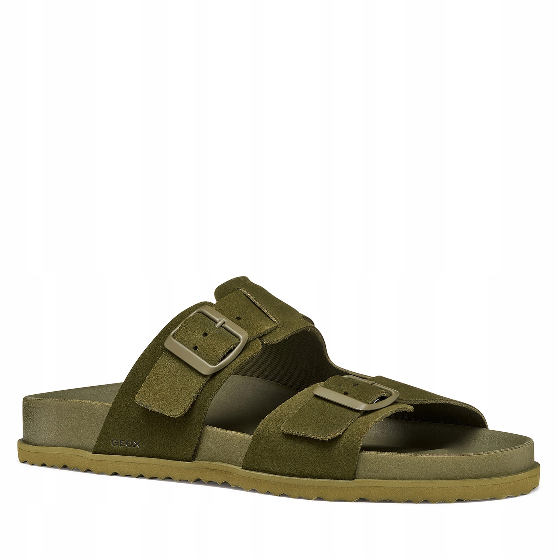 Geox Khaki pánské pantofle Geox Parnaiba