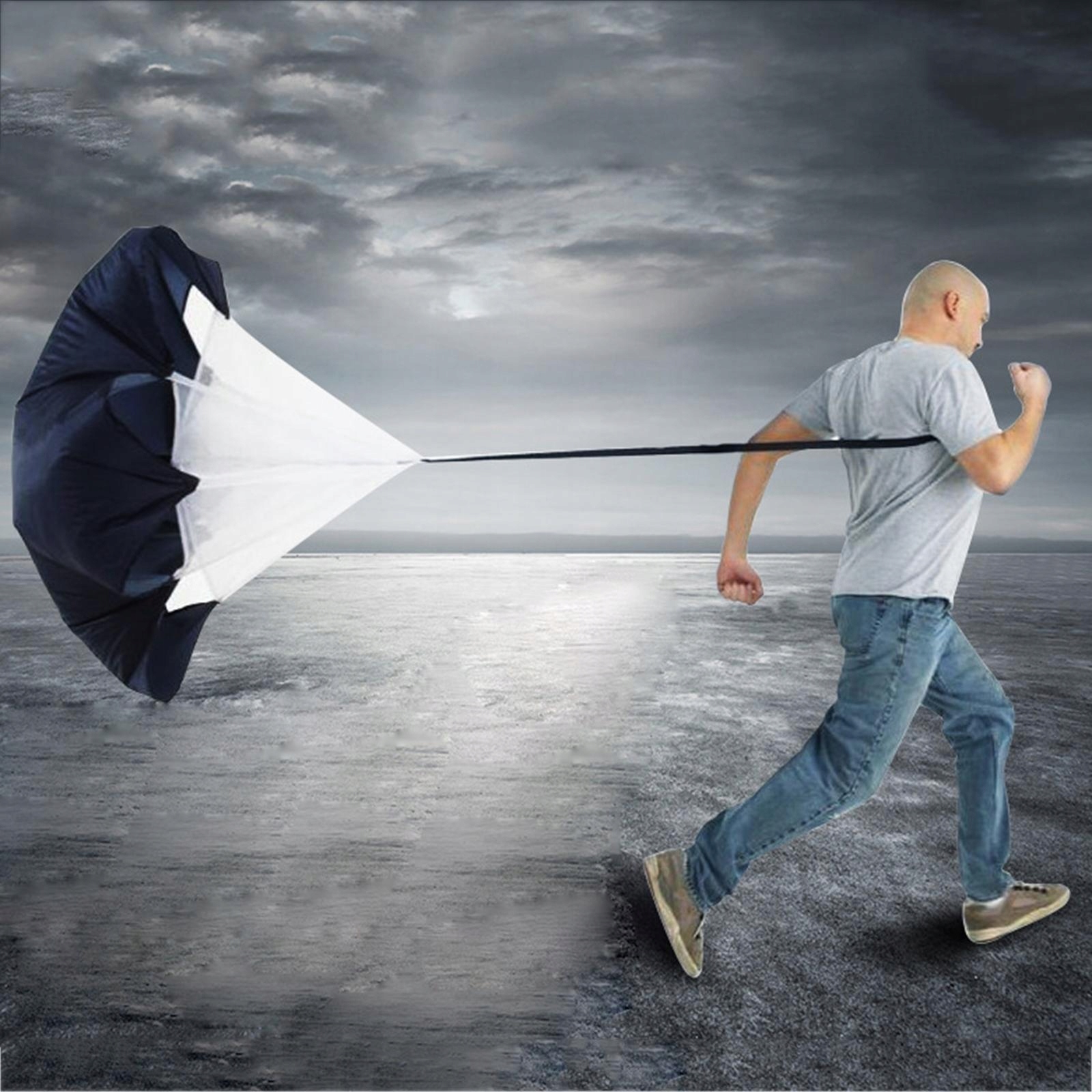 Spadochron oporowy 35.4 Running Drag Parasol Marka inna