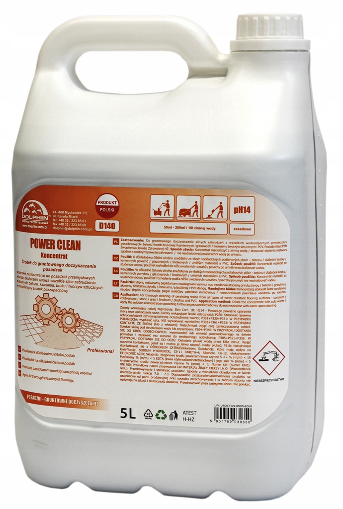 Koncentrat Do Czyszczenia Kostki Brukowej Power Clean Usuwa Tłuszcz I Brud