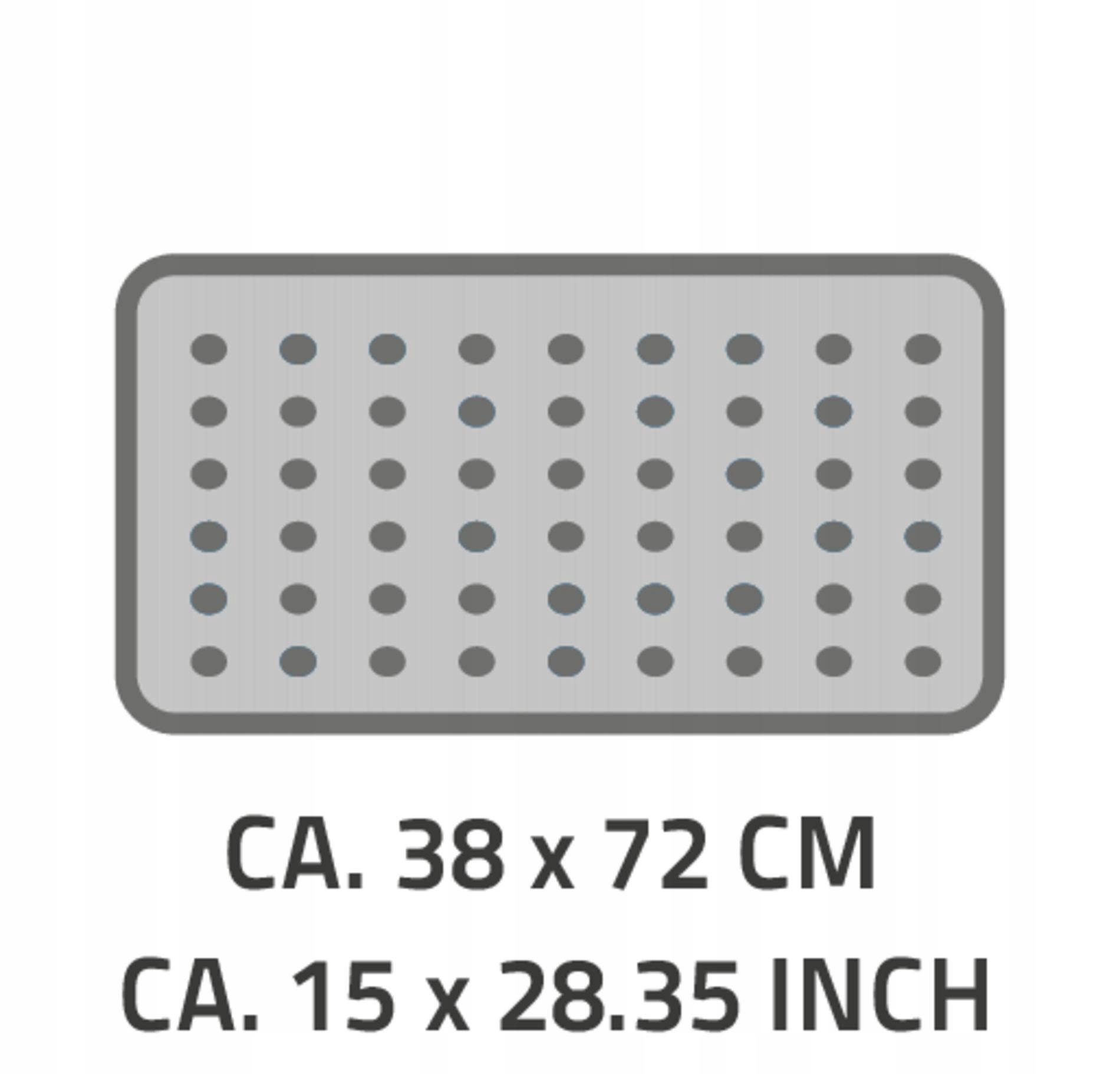 RIDDER Capri antypoślizgowa mata łazienkowa 38x72 cm, czerwona Kod producenta 66086