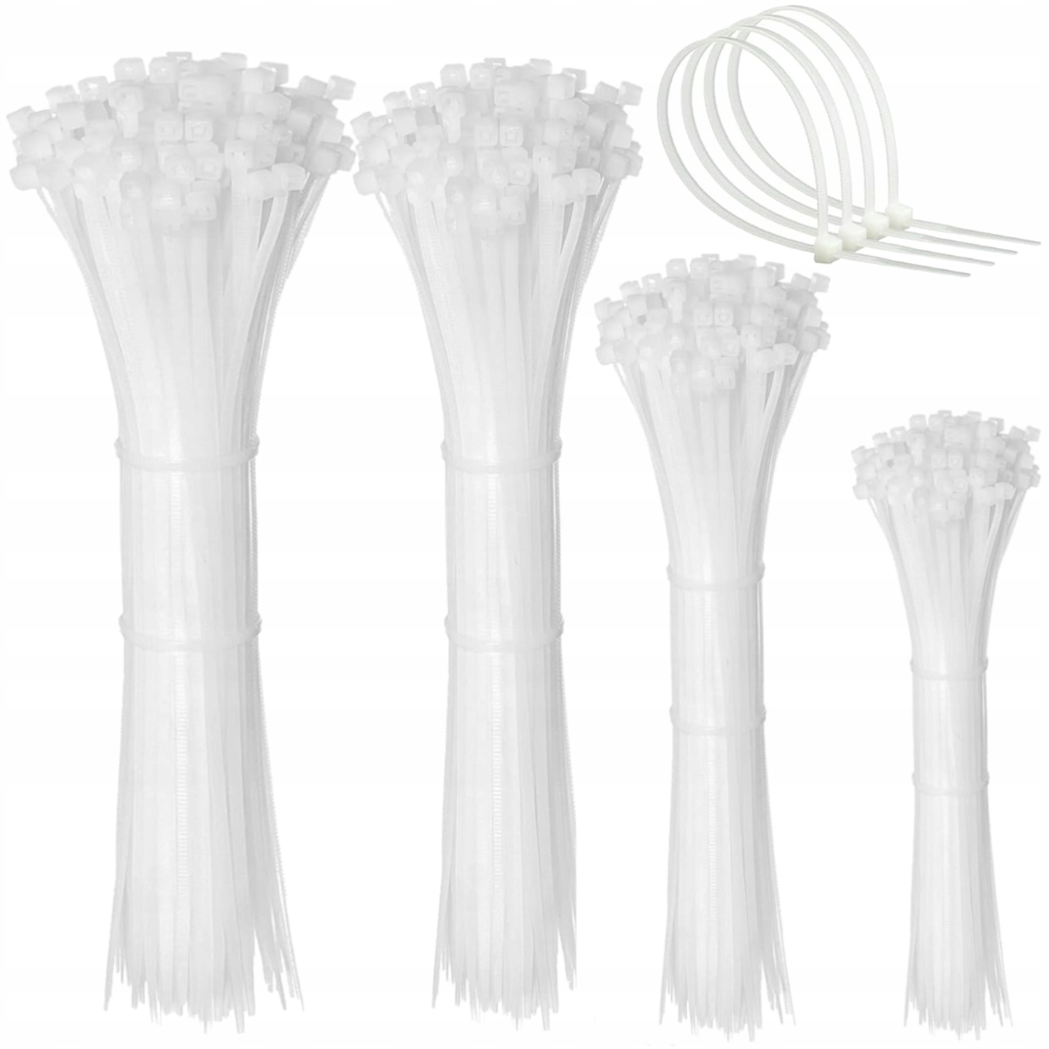 Opaski Zaciskowe Trytytki Kablowe 400 Szt Zestaw Mocne Trytki Ziperki