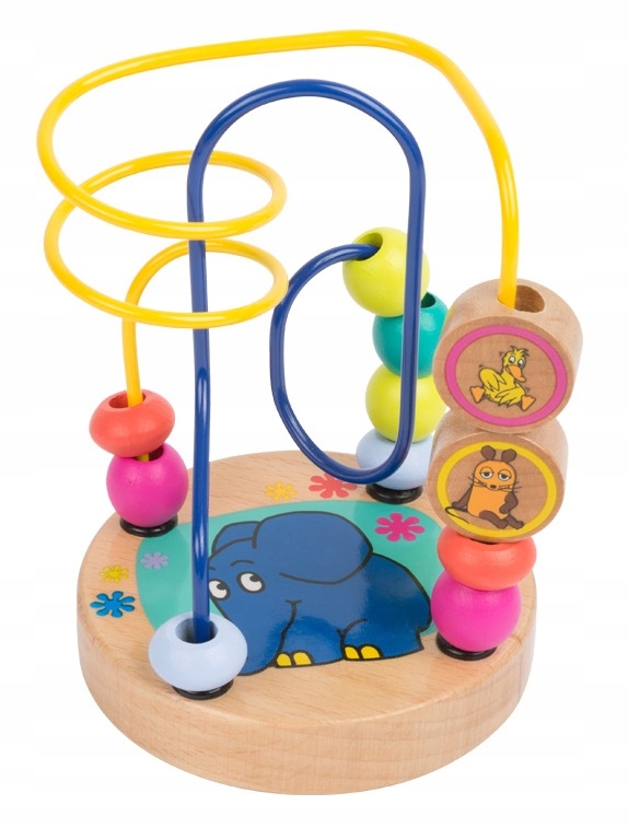 LABIRYNT MONTESSORI PĘTLA MOTORYCZNA DLA MALUSZKA DREWNIANY LABIRYNT