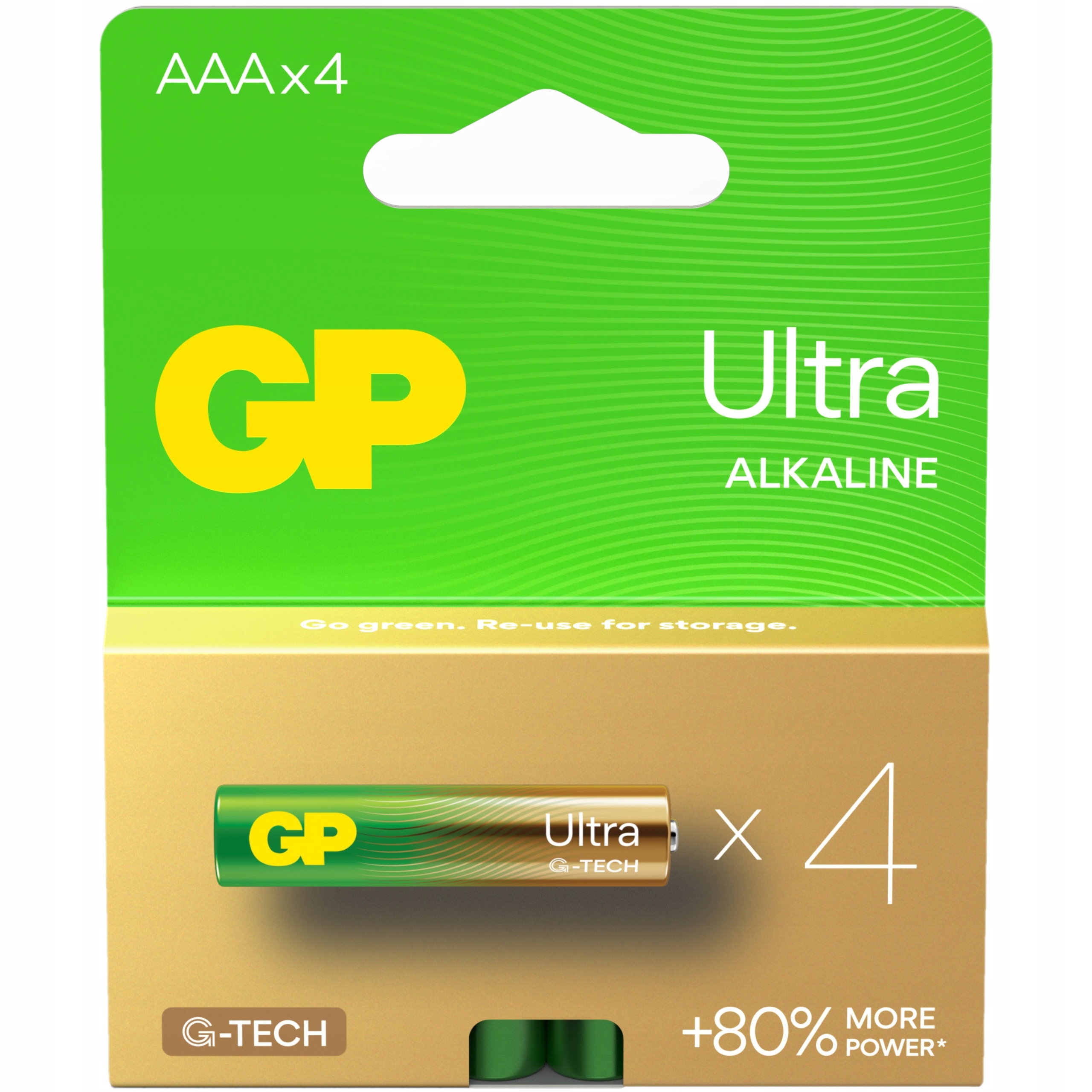 Baterie AAA LR03 - GP Battery - ULTRA ALKALINE - 4 szt