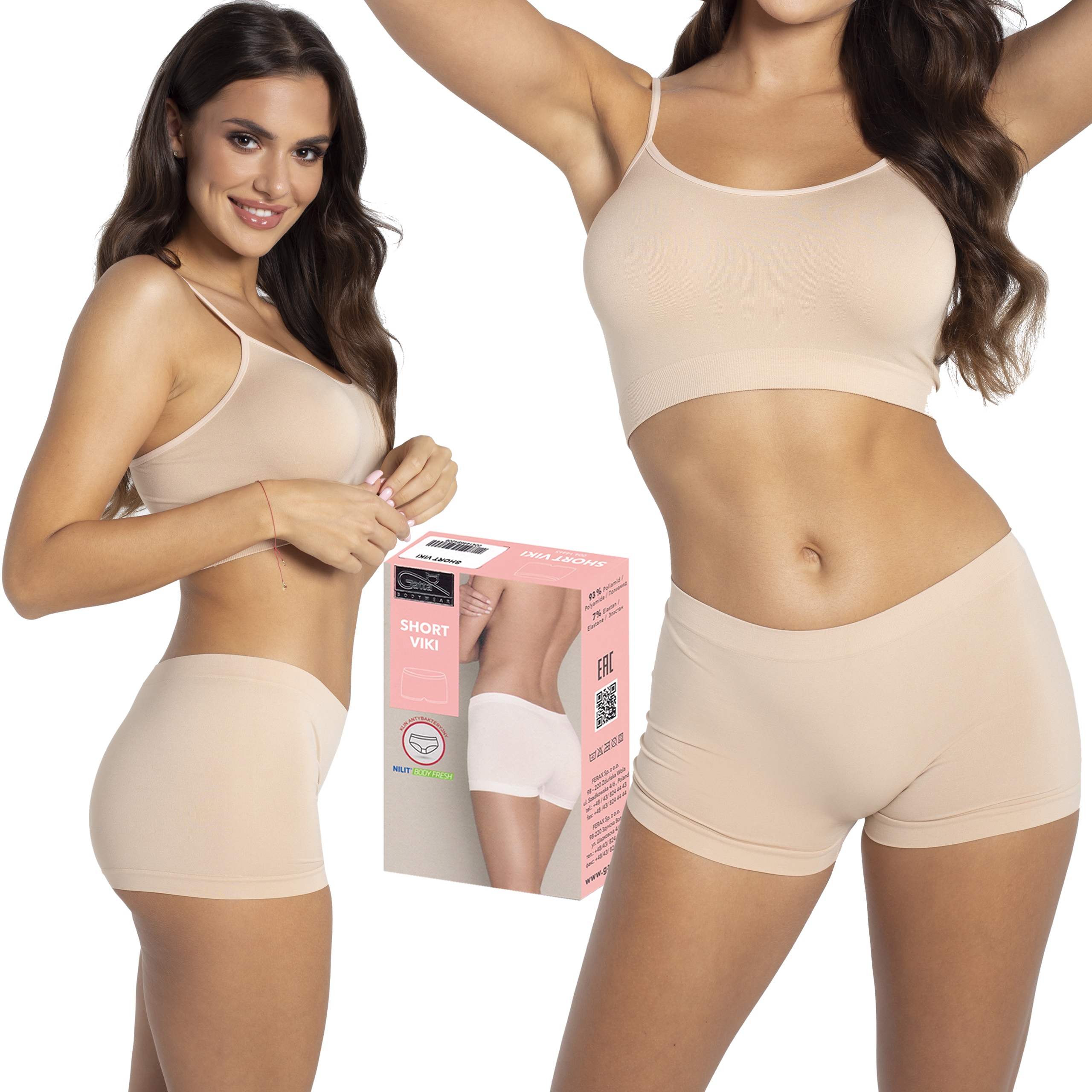 

Szorty Gatta Short Viki bezszwowe, natural, XL