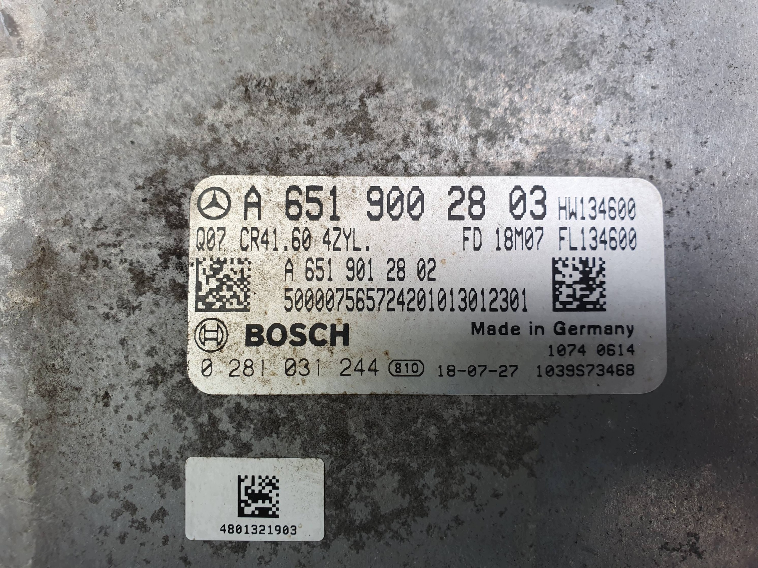 computer of the engine ECU A6519002803 MERCEDES VITO
