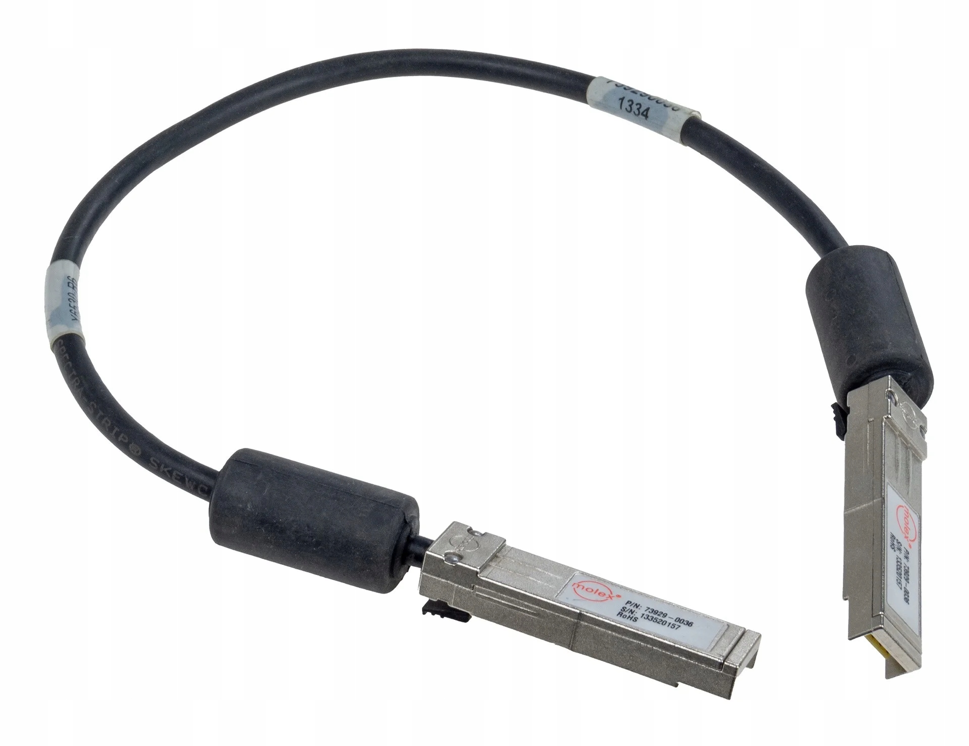 Przewód DAC Molex NetApp SFP 0.5m 73929-0036 73929-0024 112-00084