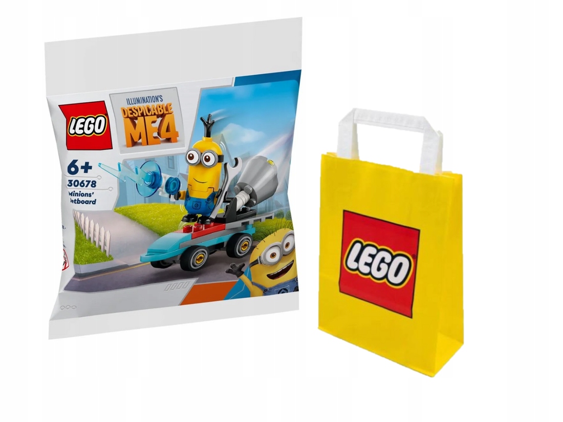 LEGO MINIONS 30678 ODRZUTOWA DESKA MINIONKA +TORBA ZESTAW NA PREZENT