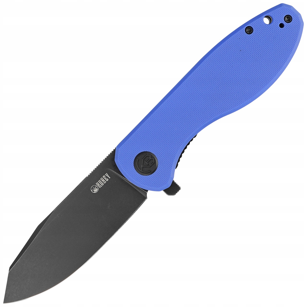 Nůž Kubey Knife Master Chief Blue G10, Blackwashed AUS-10 od firmy Keanu Alfaro