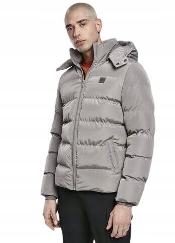 Urban Classics Pánská Šedá Bunda Na Zip S Kapucí M Jyf