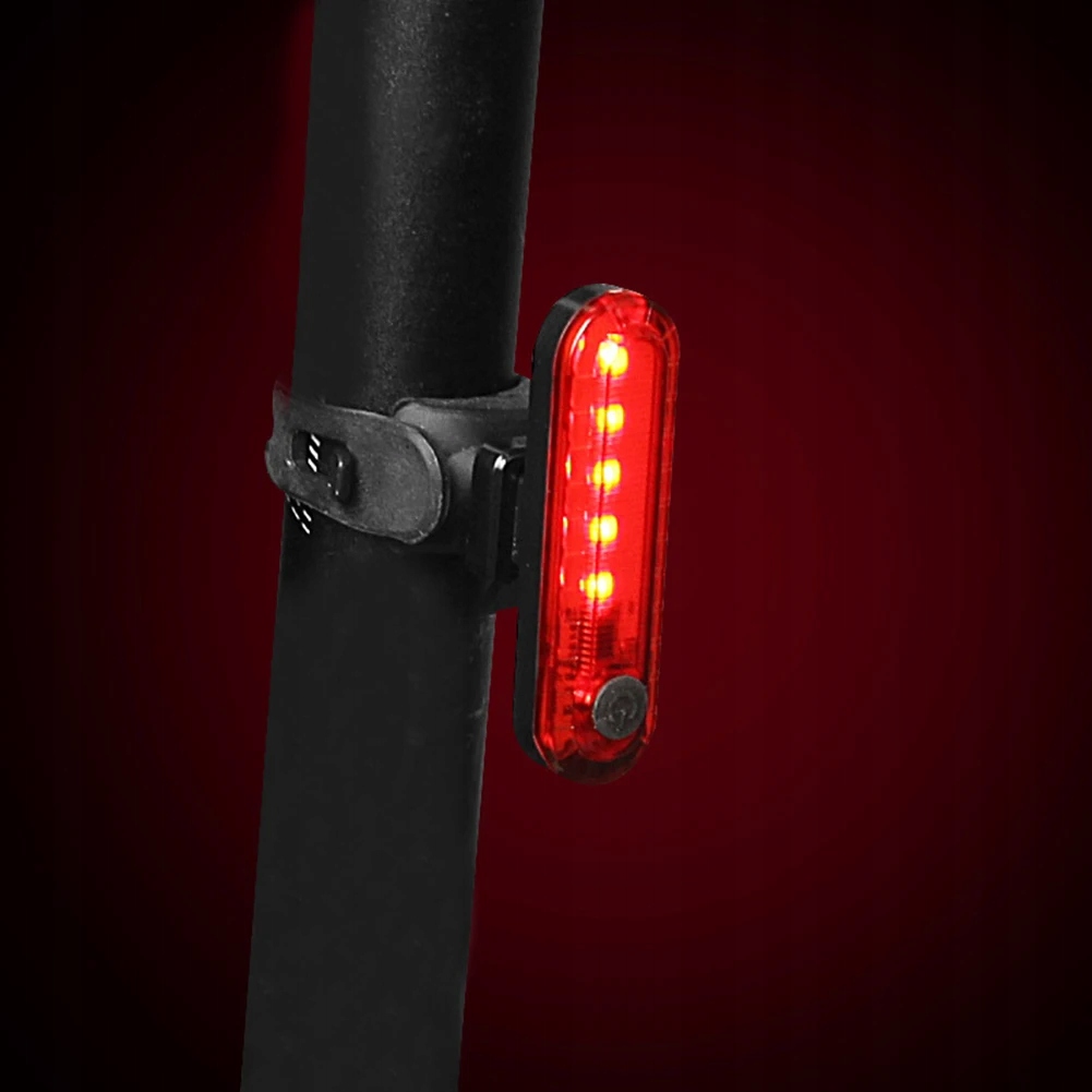 LAMPA ROWEROWA PRZÓD TYŁ LED LATARKA USB MOCNA ŚWIATŁO NA ROWER PRZÓD + TYŁ Model 00032