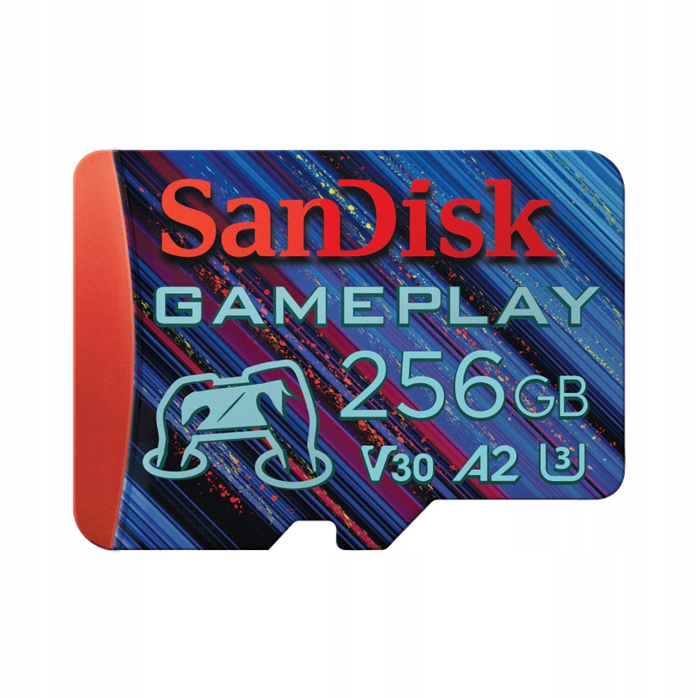 Sandisk GamePlay microSDXC 256 Gb 190/130 MBs Uhs-i U3 Karta Pamięci