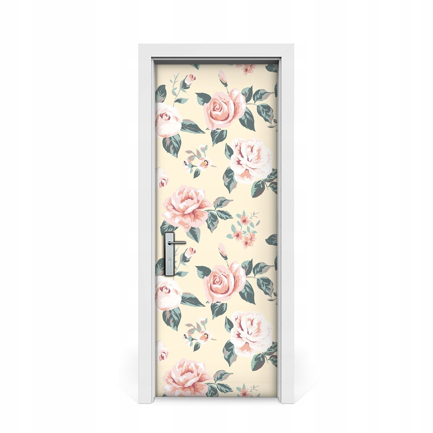 

Naklejka na drzwi okleina Vintage Róże 75x205