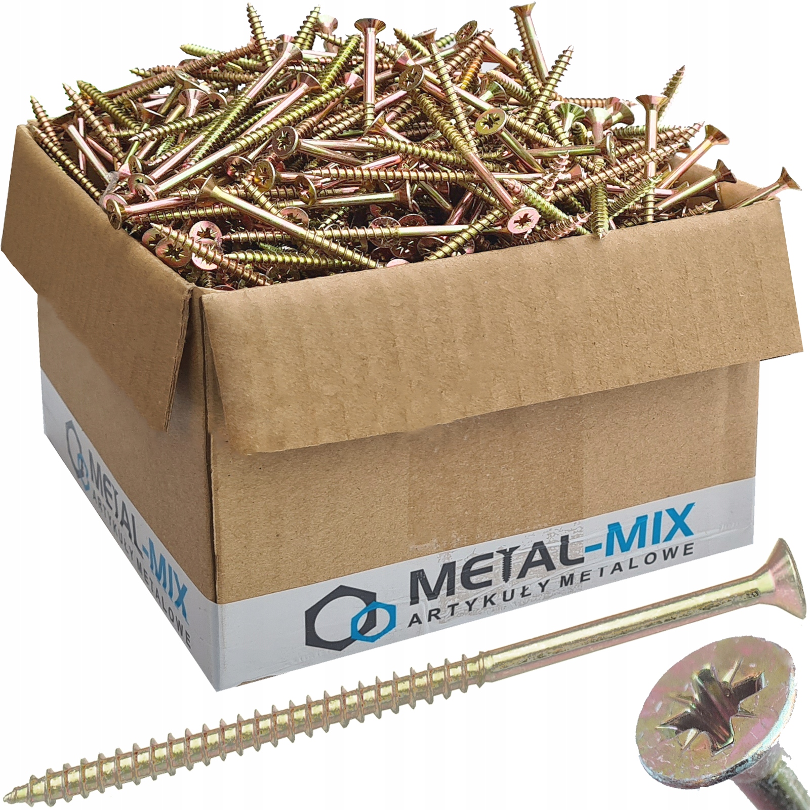 Kalené Vruty Do Dřeva 6x160 Pozink Šroub 5 kg