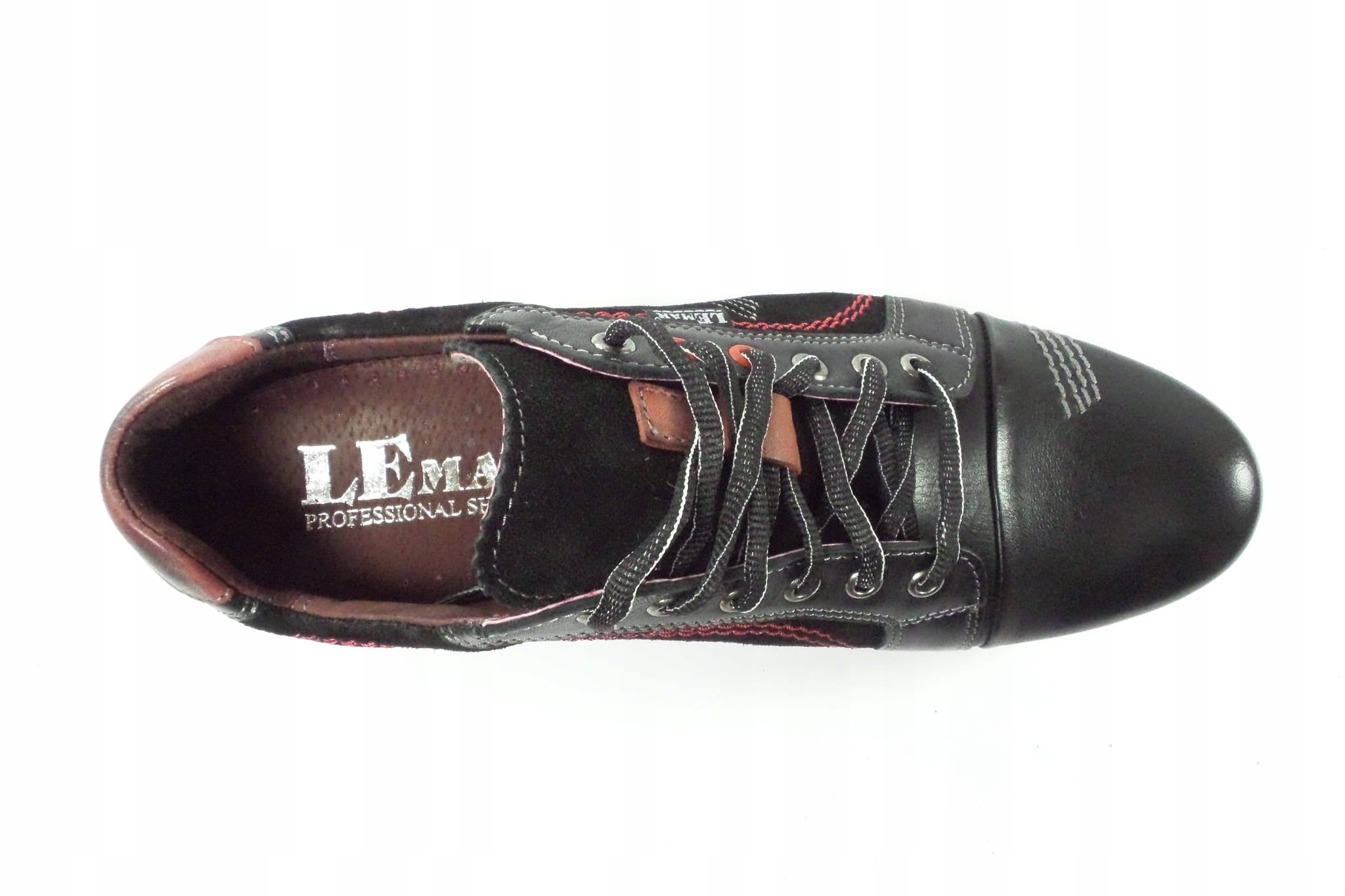 PÓŁBUTY MĘSKIE LEMAR 967-3 CZARNY R41 Oryginalne opakowanie producenta pudełko