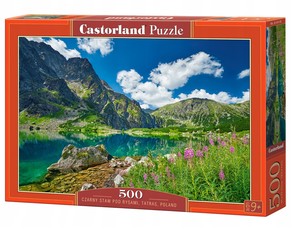 Puzzle 500 elementów. Czarny Staw pod Rysami. Tatry
