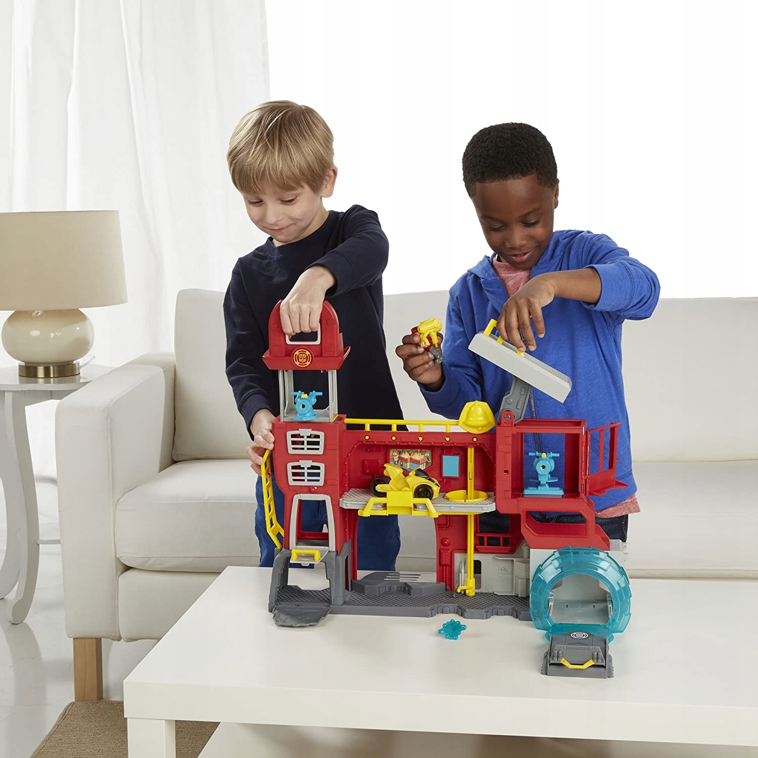 TRANSFORMERS RESCUE BOTS STRAŻ POŻARNA BAZA Bohater Transformers