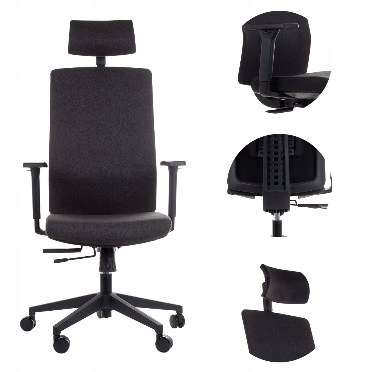 Kancelárske Kreslo ZN-807-B TK.30, Farba Čierna, V Súlade S Nariadením Mrips