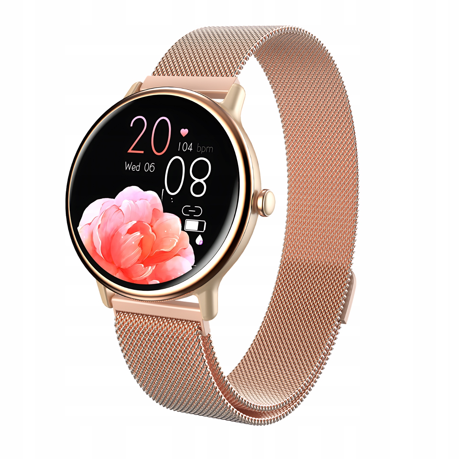 Dámské chytré hodinky Zlaté Bella Y86 Ekg Amoled Glukoza Puls Tlak