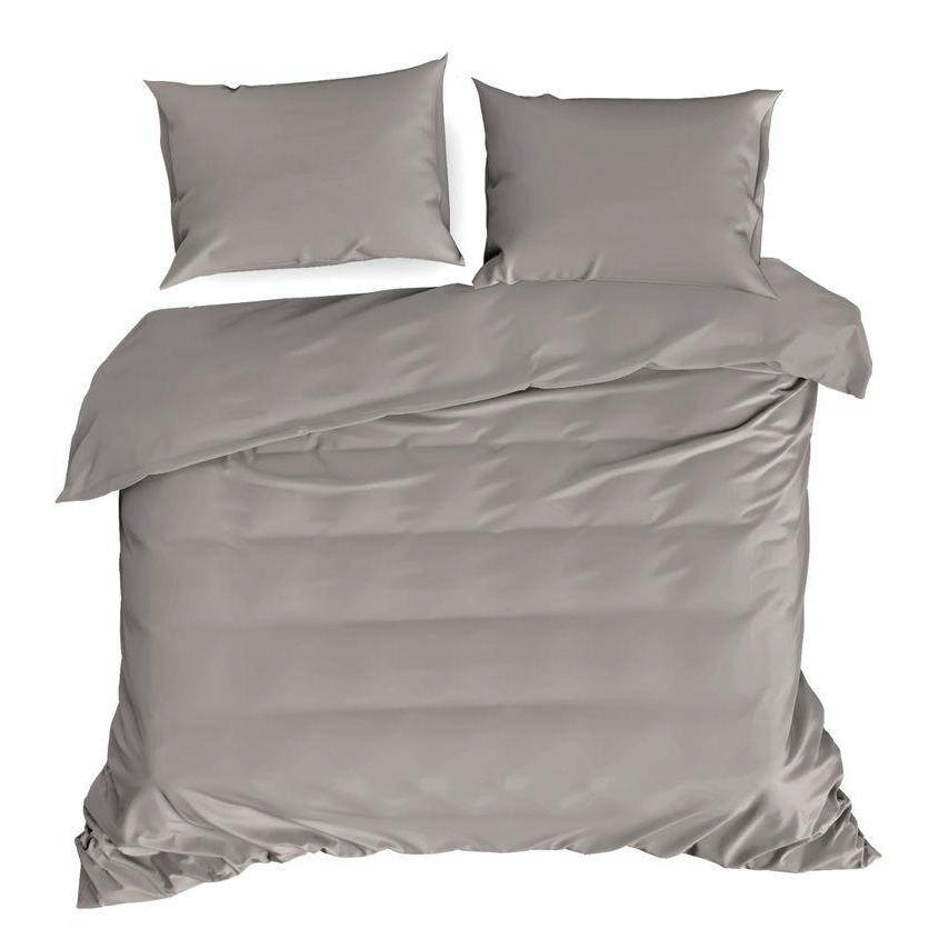 

Komplet pościeli Bawełna poszewki 180x200 popiel