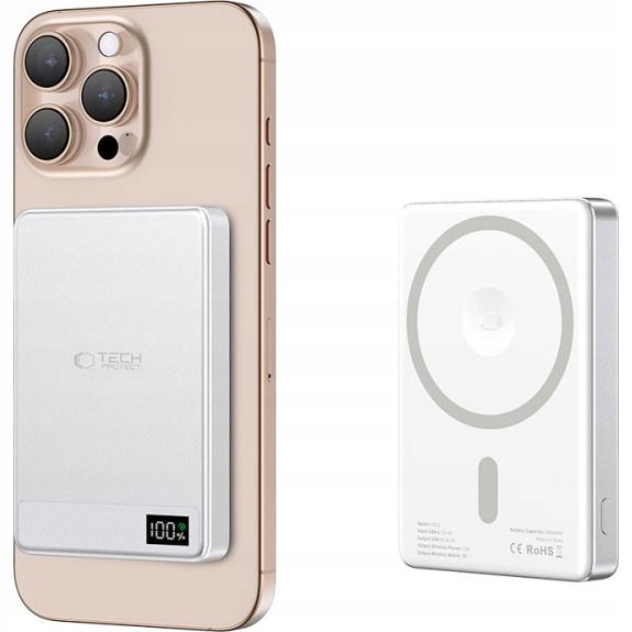 Bezdrátová powerbanka Tech-Protect pro chytrý telefon chytré hodinky, MagSafe