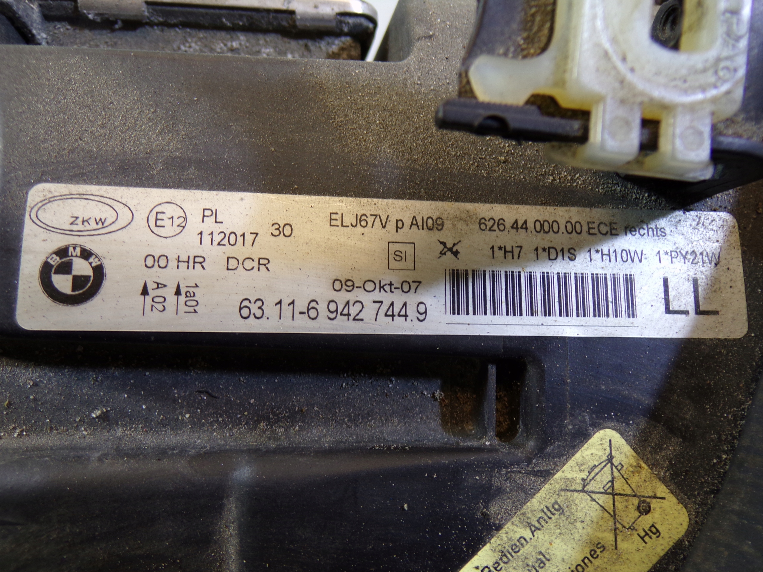 light right front front XENON positioning BMW E90 / E91 complete (K1)