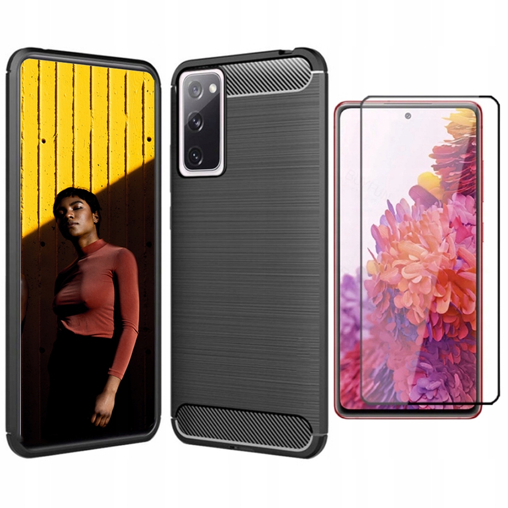 

Etui Case Obudowa Carbon Do Galaxy S20 Fe + Szkło