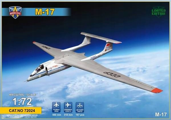 Model plastový Myasishchev M-17 "Stratosphera" ModelSvit 72024 měřítko 1/72